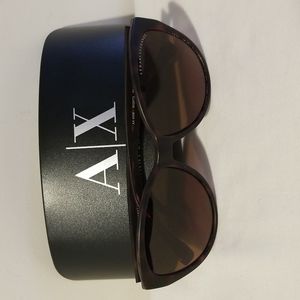 Armani Exchange Brown Tortoiseshell Sunglasses